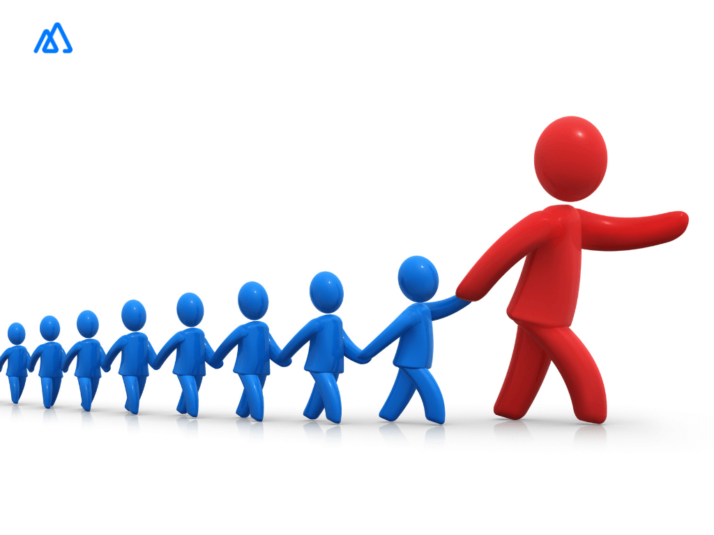 leader with followers