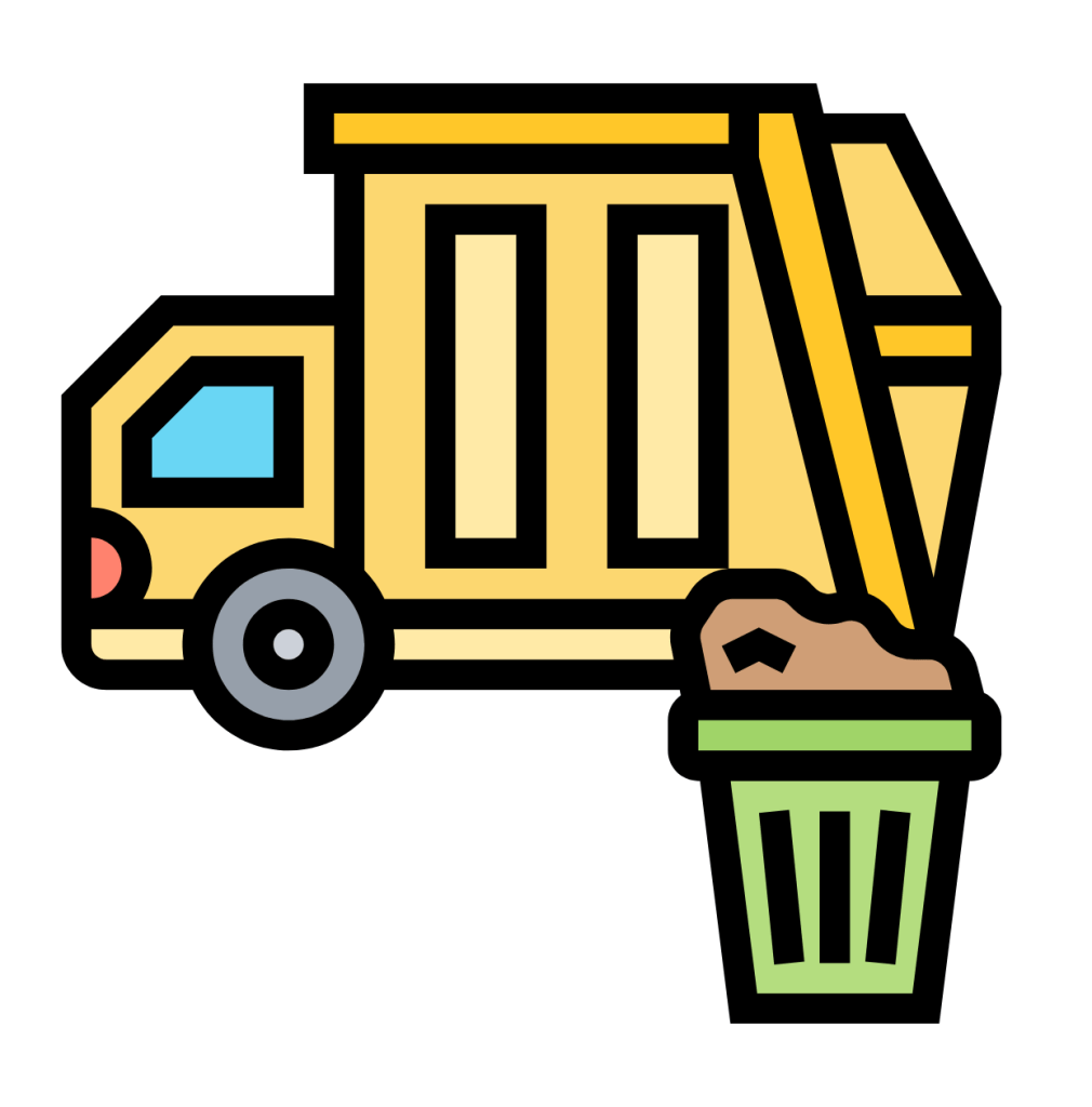 Garbage truck icon