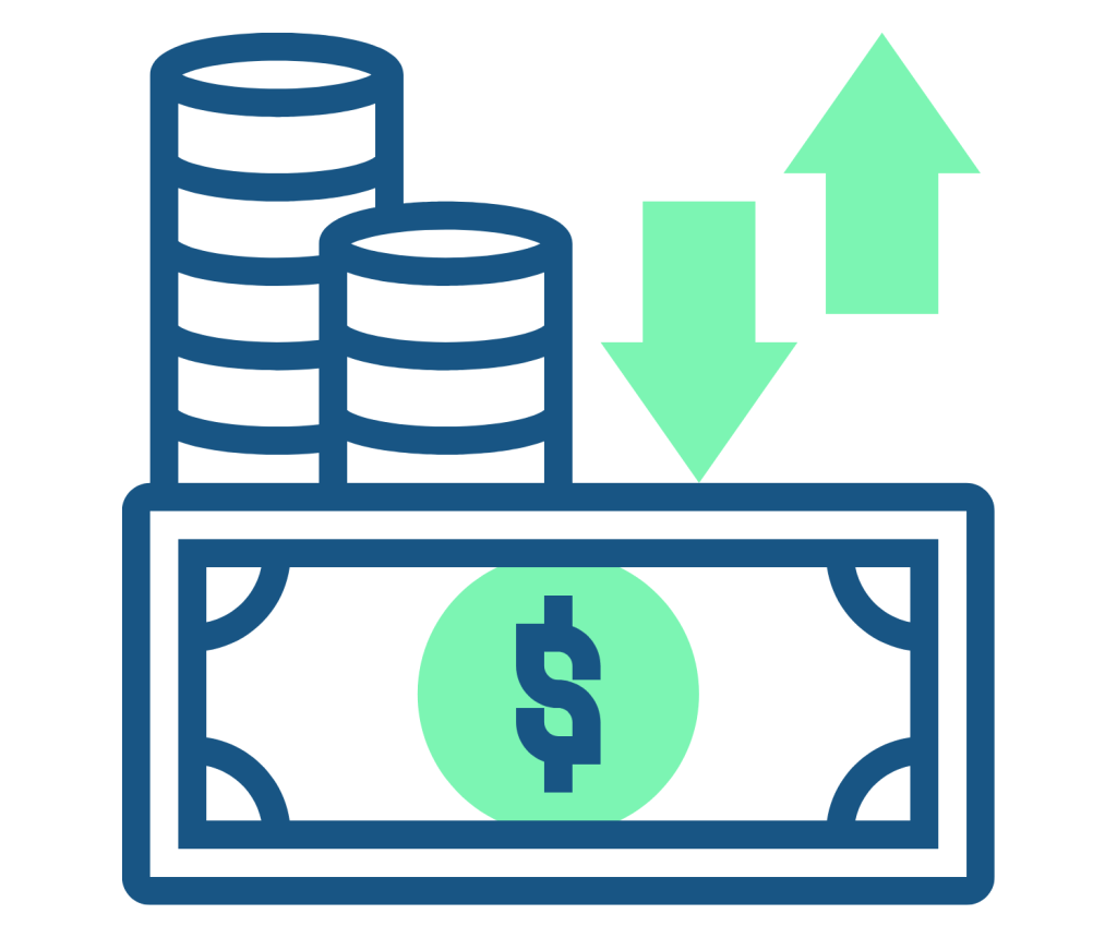 Cash flow planning icon