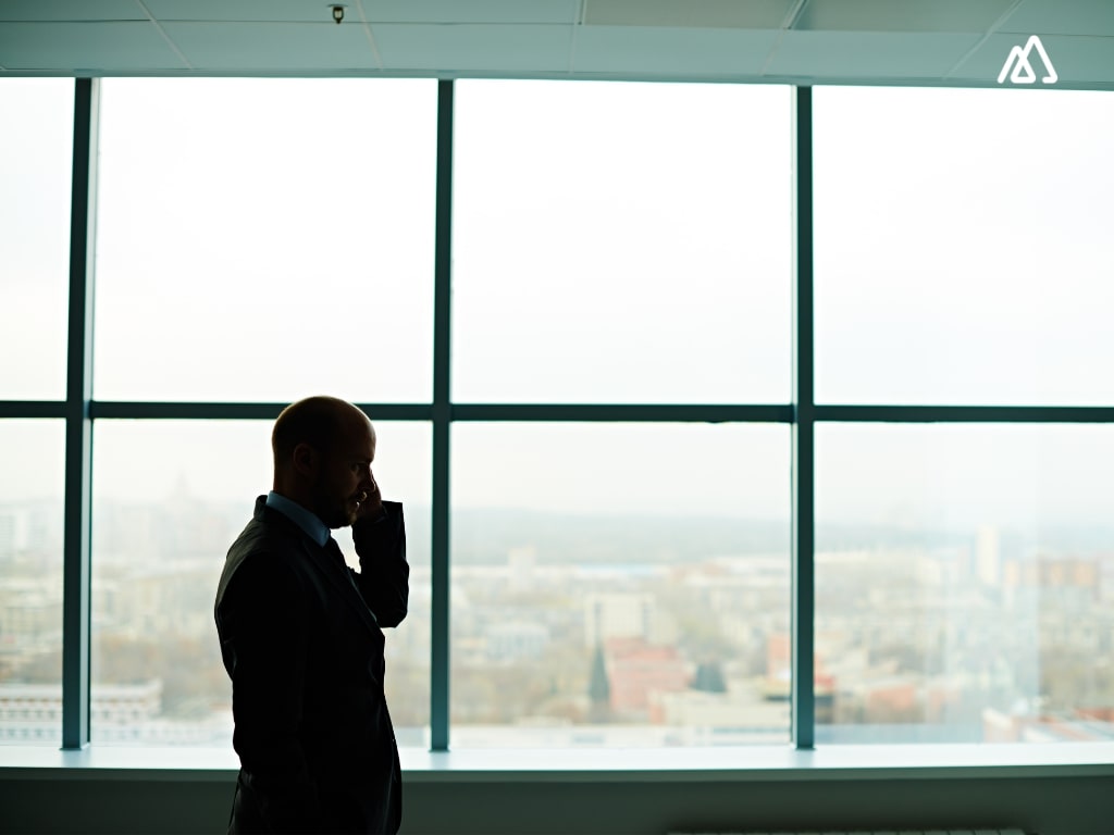 Businessman on phone