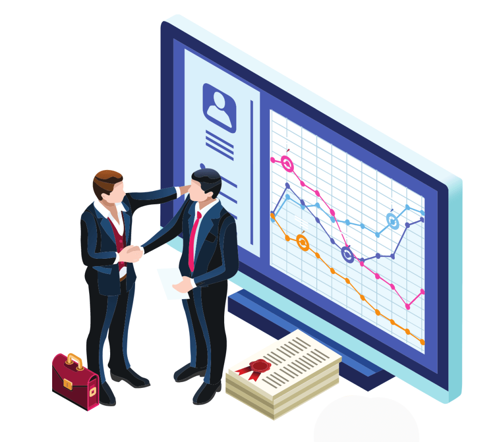 Businessmen shaking hands