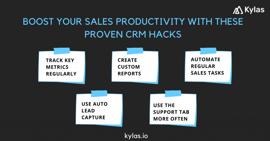 infographic on proven CRM hacks