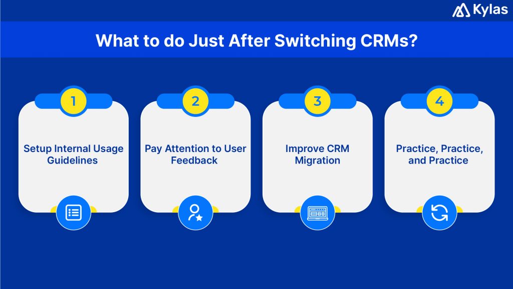 What to do Just After Switching CRMs?