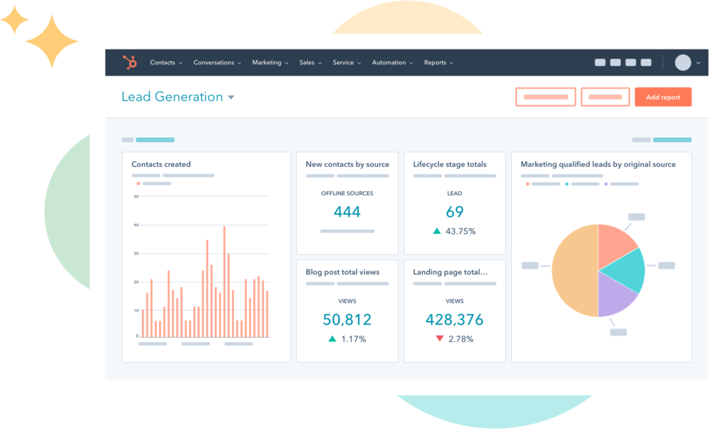 Hubspot dashboard