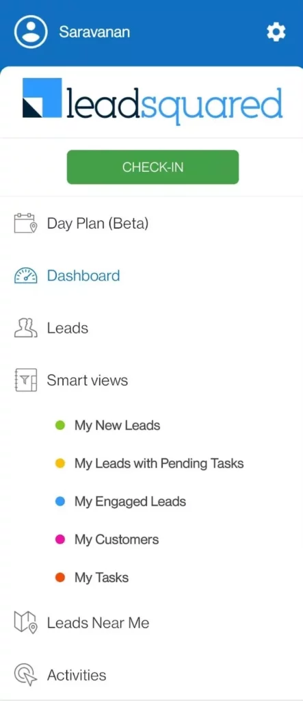 Leadsquared dashboard