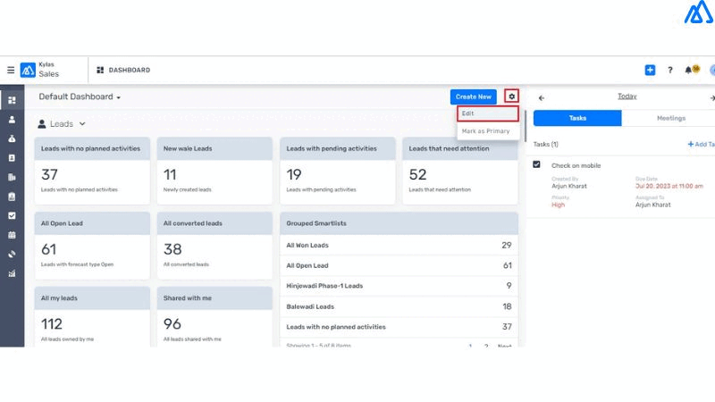 Goal Dashlet on Dashboard