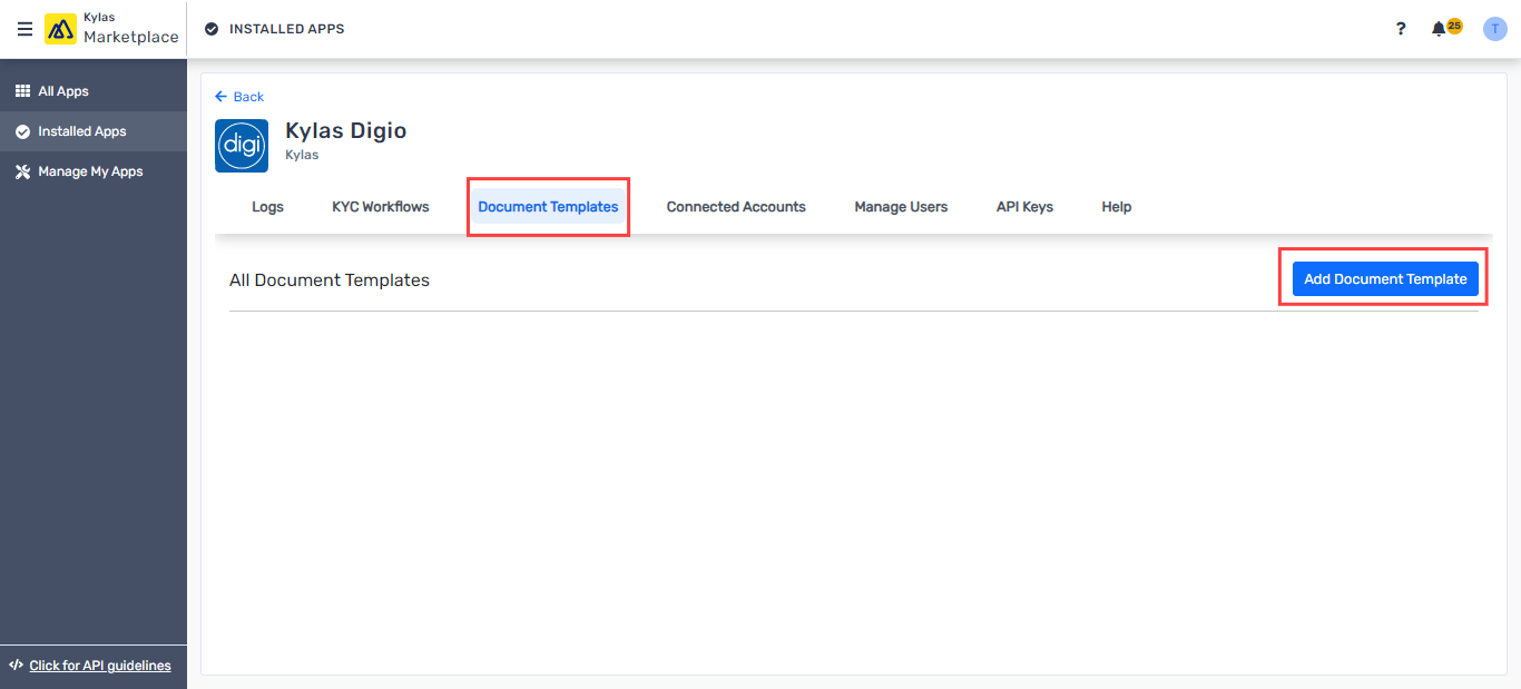 Add Document Template: 