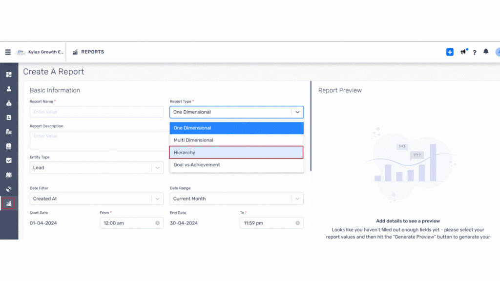 Hierarchy-Based Reports